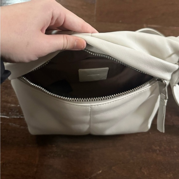 AllSaints Colette Leather Crossbody Bag – Pampus White, Brand New With Ta - Picture 10 of 16